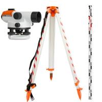 Комплект оптический нивелир RGK C-24 + штатив S6-N + рейка AMO S4 с поверкой