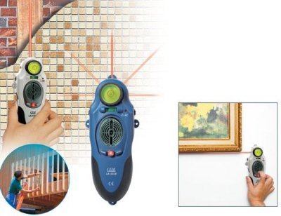 Тестер (детектор) для поиска дерева/металла/проводки с лазерным уровнем CEM LA-1010